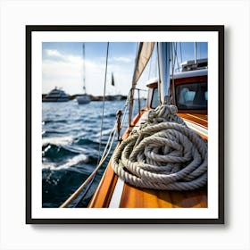 Sailboat On The Sea Art Print