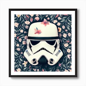 Stormtrooper Floral Art Print