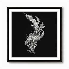 Black And White Drawing Art Print