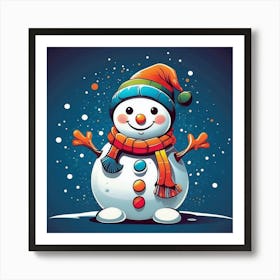 Snowman 1 Art Print