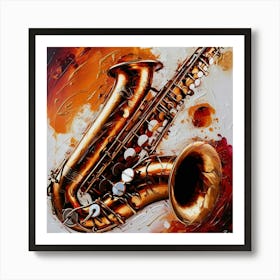 Saxophone 4 Art Print