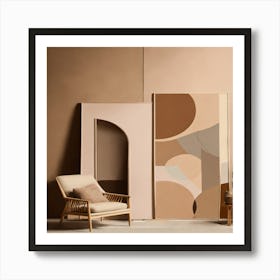 Beige Wall Art 1 Art Print