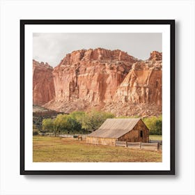 Desert Canyon Homestead Art Print
