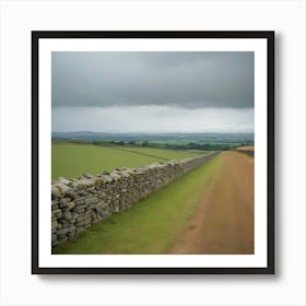 Stone Wall - Stone Wall Stock Videos & Royalty-Free Footage Art Print