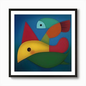 Bird On A Branch Art Print