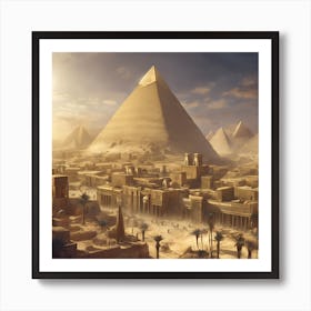 Egyptian City Art Print