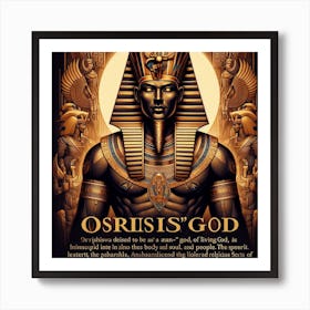 Osiris God Art Print