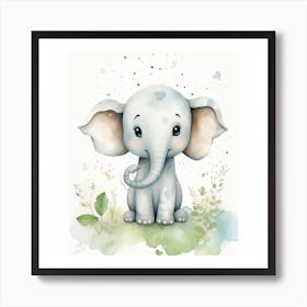 Baby Elephant Art Print