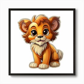 Lion Cub 41 Art Print