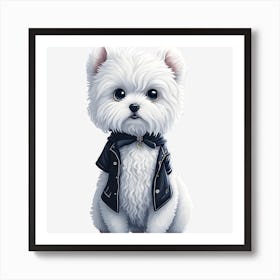 Westie Dog Art Print