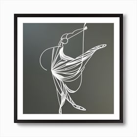 Ballerina Movement #2 Art Print