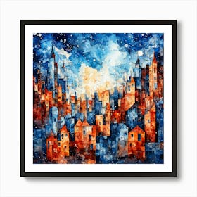 City At Night Art Print