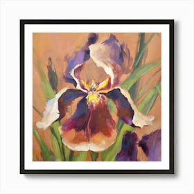 Teracota Iris Art Print