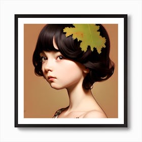 Autumn Girl Art Print