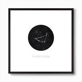 Capricorn Constellation Square Art Print