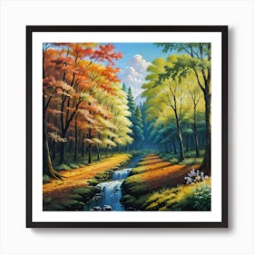 Autumn In The Forest Art Print