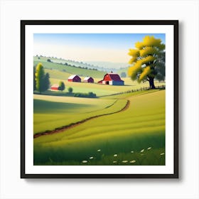 Farm Landscape 25 Art Print
