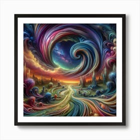 Psychedelic Painting 1 Art Print