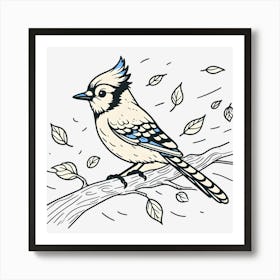 Bluejay ~Reimagined 1 Art Print