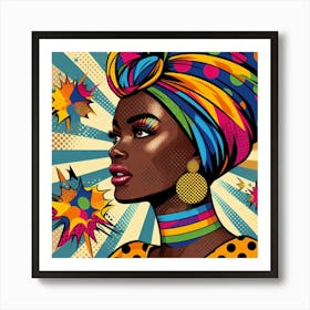 Amara Pop African Woman  Art Print