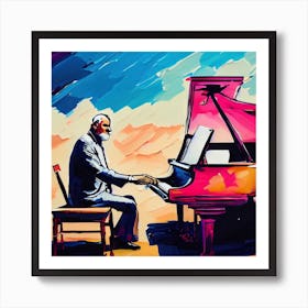 Masked Melodies of the Desert Art Print