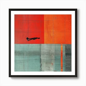 Aerial pavement Art Print