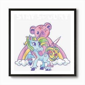 Stay Spooky Pastel Goth Kawaii Halloween Art Print