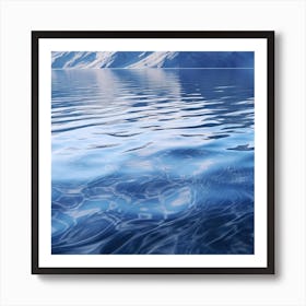 Icebergs In The Water Art Print