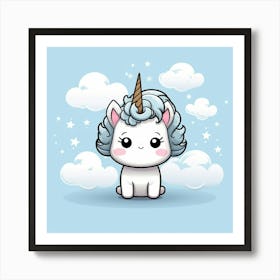 Cute Unicorn 753 Art Print