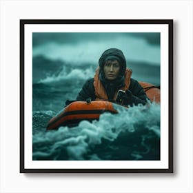 Stockcake Stormy Sea Rescue 1719975076 1 Art Print