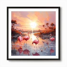 Riverside Harmony: Pastel Plumage Art Print