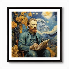 Van Gogh Reading Art Print