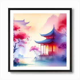 Chinese Pagoda 21 Art Print