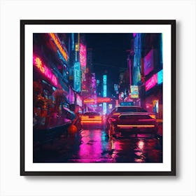 Neon City Art Print