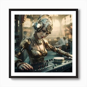 Steampunk Dj 1 Art Print