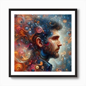 Psychedelic Man Art Print