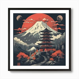 Asian Pagoda Art Print