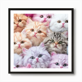 Group Of Kittens Art Print