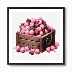 Pink Candy Crate 4 Art Print