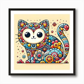 Doodle Cat 1 Art Print