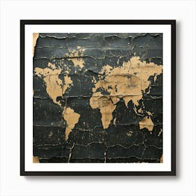 World Map Art 22 Art Print