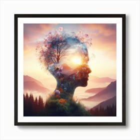 Woman'S Head Art Print