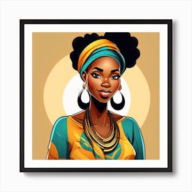 African Woman Art Print