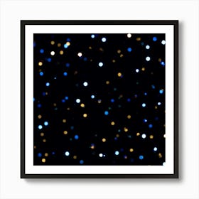 Abstract Pattern Of Bling And Glittering Diamonds Evoking A Magical Cosmic Party Atmosphere With R (3) Art Print