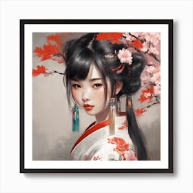 Asian Girl 4 Art Print