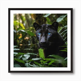 Black beauty In Jungle Art Print