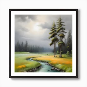 Landscape Painting . 2 Art Print