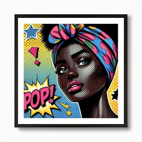 Chiamaka Pop Art Portrait  Art Print