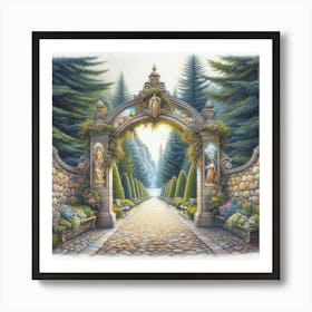 Gate To The Garden Art Print