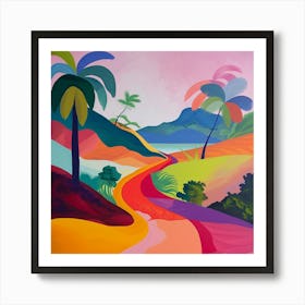 Abstract Travel Collection Martinique 1 Art Print